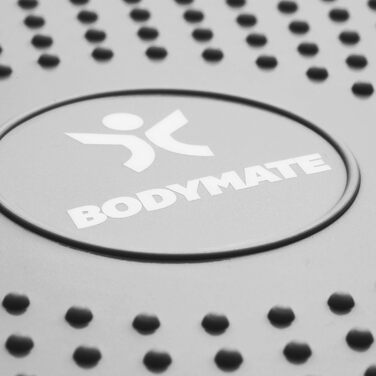 Кулькова подушка для сидіння BODYMATE з насосом РІЗНІ КОЛЬОРИ Діаметр 34 см - Балансова подушка, Повітряна подушка, Балансирна подушка, Шипована подушка - Кор, Фітнес, Реабілітація, Координація та Тренування Спини (СРІБЛЯСТО-СІРИЙ)