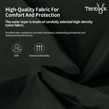 Зимове пончо Tentock унісекс з капюшоном, тепла ковдра, пуловер з капюшоном, надлегкий спальний мішок, водонепроникний, невелика ковдра для кемпінгу та походів на свіжому повітрі, сірий