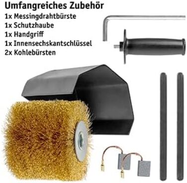 Щіткова шліфувальна машина WALTER 1300 Вт - потужна роликова шліфувальна машина, шліфувальна машина для зовнішніх робіт, сатинувал