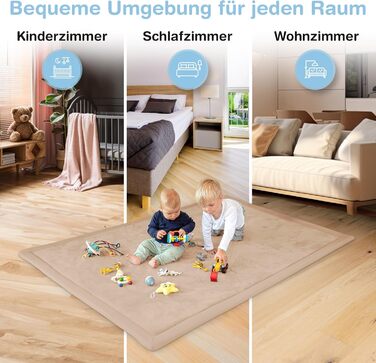 Килимок для повзання дитячий надзвичайно м'який ігровий килимок товщиною 3 см високоякісна піна з пам'яттю килимок для повзання 15