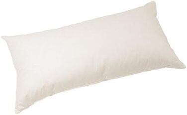 Органічна подушка з наповнювачем з полби 40x80 см, подушка з полби з чохлом з органічної бавовни та наповнювачем зі 100 лушпиння полби