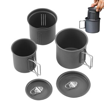Звичайна кемпінгова кружка кемпінгова кружка 9,4 см, універсальна сумісність Портативна алюмінієва кавова кружка зі складною ручкою, складна чашка для води для походів, пригод, риболовлі, L