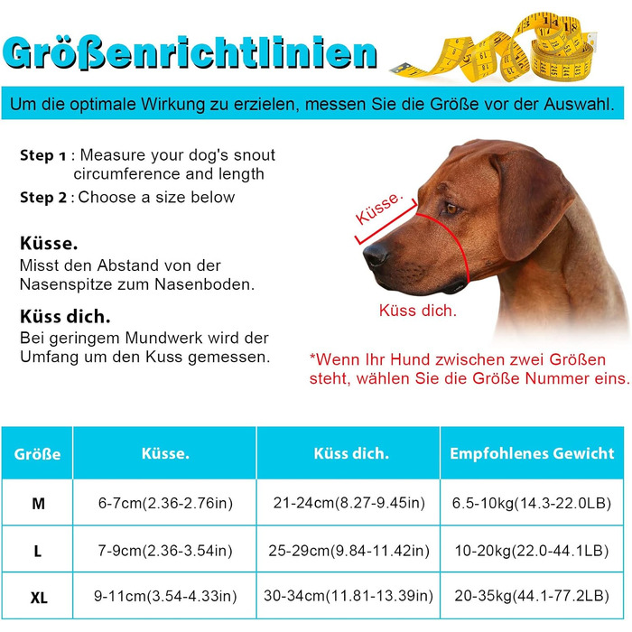 Намордник для собак Ownpets, Намордник для середніх собак, Намордник для німецької вівчарки, Силіконовий намордник для собак, Намордник для собак, Чорний, L