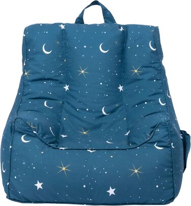 Дитяче крісло-мішок Ready Steady Bed з підставкою для ніг м'яке та безпечне сидіння для ігор вашої дитини ергономічне крісло для м