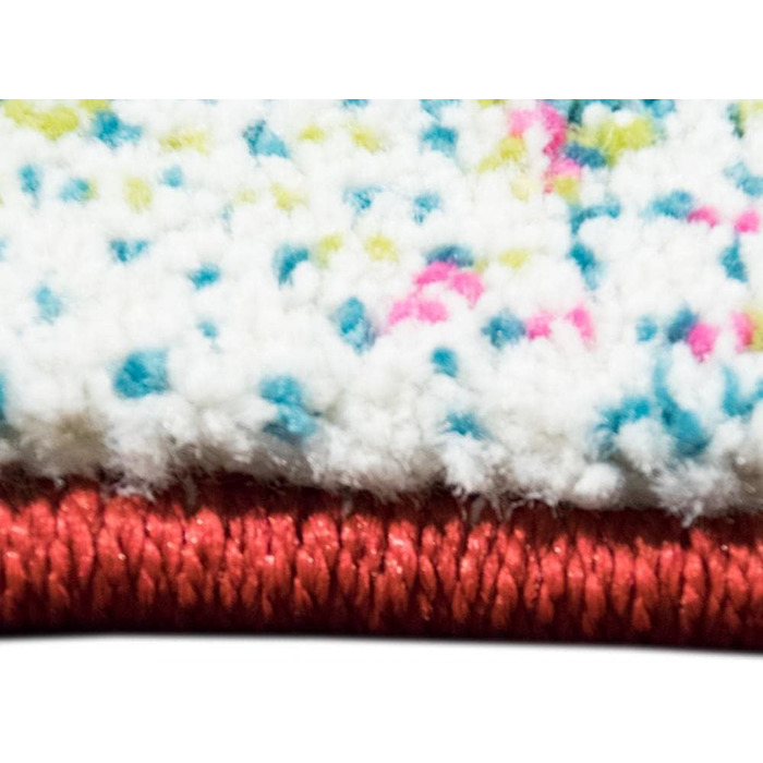 Сучасний килим для графіті Різнокольоровий помаранчевий зелений бірюзовий Розмір 160х230 см 160х230 см Різнокольоровий