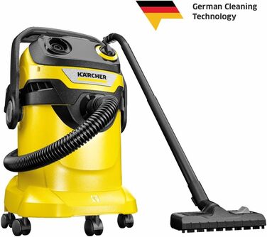 Пилосос для сухого та вологого прибирання Krcher WD 5 V-25/5/22, функція видування, потужність 1100 Вт, пластиковий контейнер 25 л