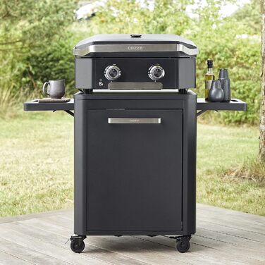 Гриль з кришкою, 2 конфорки, потужність 6.4 кВт, Електронне запалювання, LED освітлення, Нержавіюча сталь G-600 з порошковим покриттям, 600