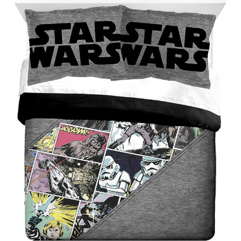 Комплект ковдри та наволочок Jay Franco Star Wars Comic Queen - надзвичайно м'яка дитяча постільна білизна - стійка до вицвітання
