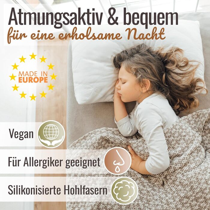 Дитяча подушка Melibr від 2 років - дитяча подушка преміум-класу, комфортна дитяча подушка 40x60 для спокійних ночей з KO Tex - ди