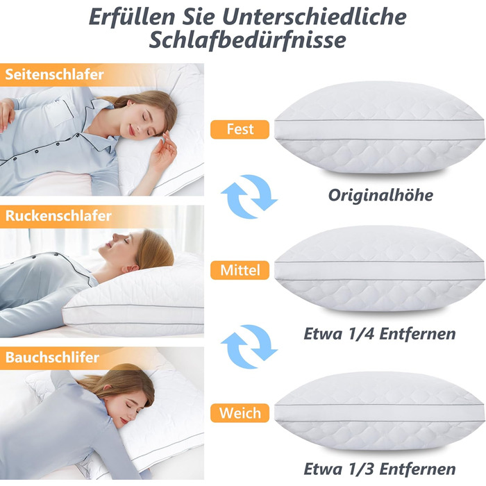 Подушка 80x80 для алергіків, зручна подушка з мікрофібри, приємна для шкіри та дихаюча, підходить для ліжок, диванів, тих, хто спить на боці, на спині та на животі. Забезпечує надійну підтримку без деформації. Білий колір, 80x80 см