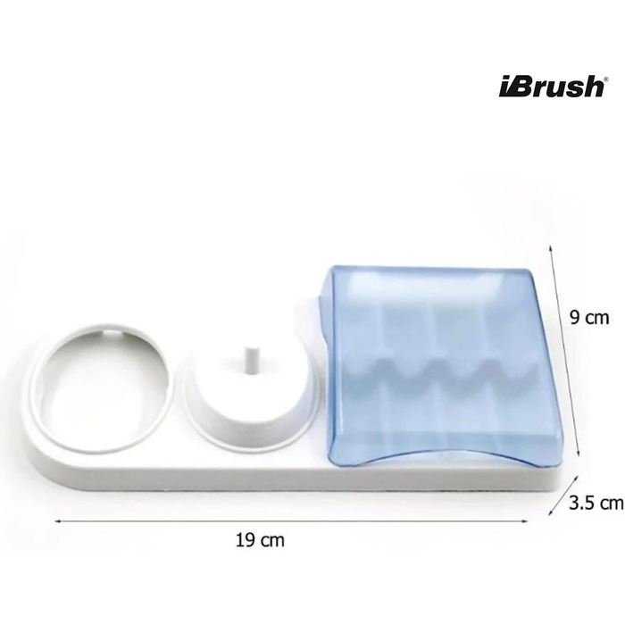 Тримач зубної щітки ibrush Електрична зубна щітка, сумісна з насадками Oral-B Sensitive - Тримач головки щітки - Зарядна станція Oral-B для 2 зубних щіток - Тримач Oral-B