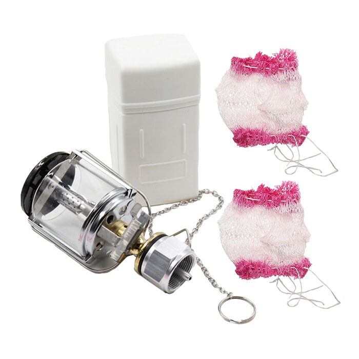 Туристична лампа, пропанова лампа з газом Mapp, портативна газова лампа з міді та нержавіючої сталі з кришкою для кемпінгу на свіжому повітрі та надзвичайних ситуацій