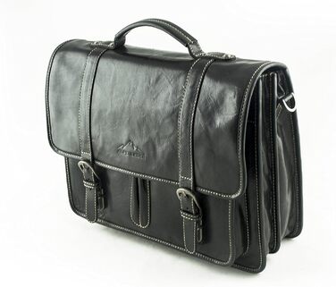 Альпійський шкіряний портфель - OHIO (ручної роботи) - стійка органічна шкіра з регіонального сільського господарства Шкіряна сумк