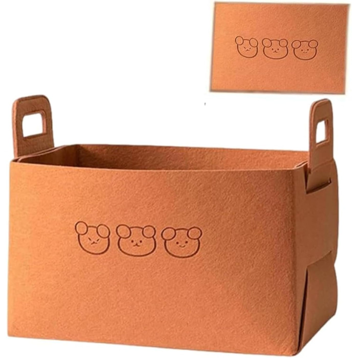 Складаний органайзер для багажника, великої місткості, міцний контейнер для автомобіля, седана або позашляховика, портативний, компактний багатоцільовий кошик для зберігання з ручками (середній розмір, червоно-коричневий, ) Червоно-коричневий Середній