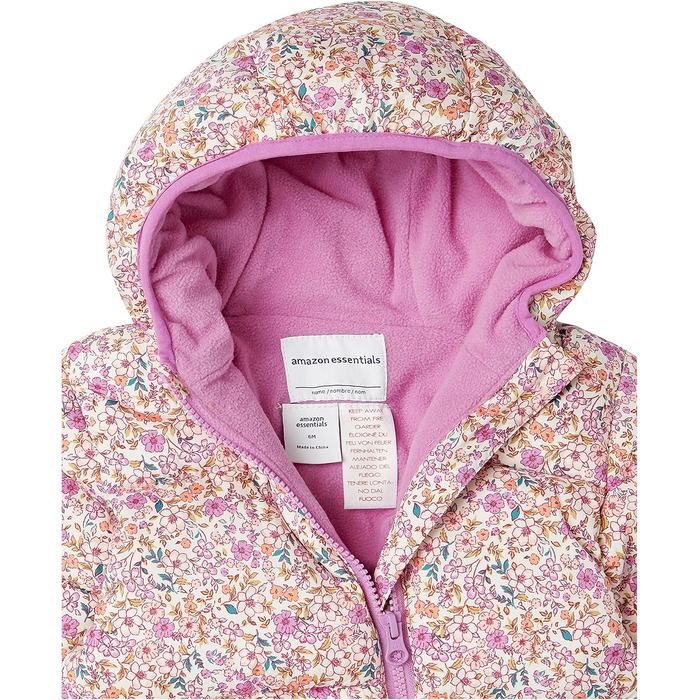 Зимовий дитячий водовідштовхувальний комбінезон Storeo Essentials Unisex, 18 місяців, колір слонової кістки, ніжний квітковий