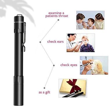 Професійний аварійний ліхтарик-ручка, світлодіодний ліхтарик із затискачем, колірна температура 5000K, простий у використанні та перенесенні, регульована яскравість, водонепроникний IPX8, стійкий до падінь