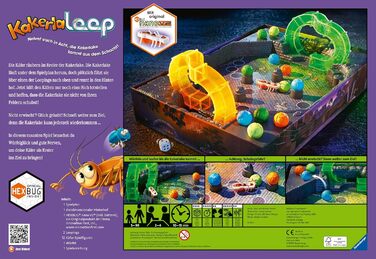 Дитяча гра з електронним тарганом для дітей та дорослих, сімейна гра для 2-4 гравців, дитяча гра від 5 років - Подарунки на день народження 21123 - Kakerlaloop Single, 21123 -