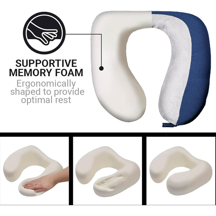 Подушка для шиї Go Travel Memory Dreamer - чорна