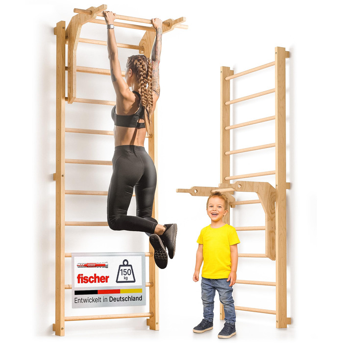 Скелелазіння для дорослих та дітей - вкл. турнік та подовжувач для стрибків - скелелазіння та скелелазіння для дитячих кімнат