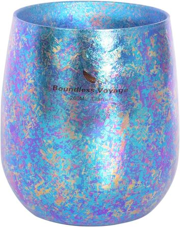 Безмежна подорож Титанова чашка Двошарова барвиста чашка Кемпінгова чашка для води Портативна дорожня кружка для чаю, вина, пива,