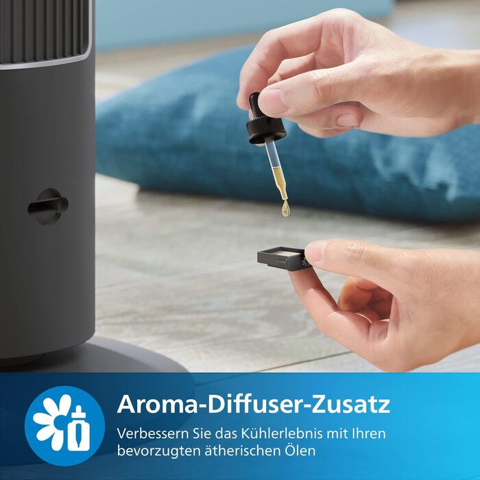 Вентилятор з коливальною баштою серії 5000, 105 см, пульт дистанційного керування, таймер, 3 швидкості, 3 режими, 40 Вт, потужний