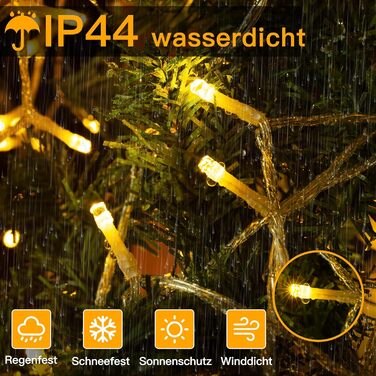 Казкові вогні на відкритому повітрі 60M 600 LED, казкові вогні з пультом дистанційного керування 8 режимів таймера, водонепроникни