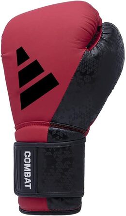 Боксерські рукавички adidas Combat 50 - червоно-чорні, 12 унцій