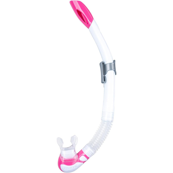 Набір для сноркелінгу Mares Wahoo Neon Combo для дорослих, силіконова маска, напівсуха трубка з клапаном, ідеально підходить для сноркелінгу та підводних досліджень, рожево-білий прозорий