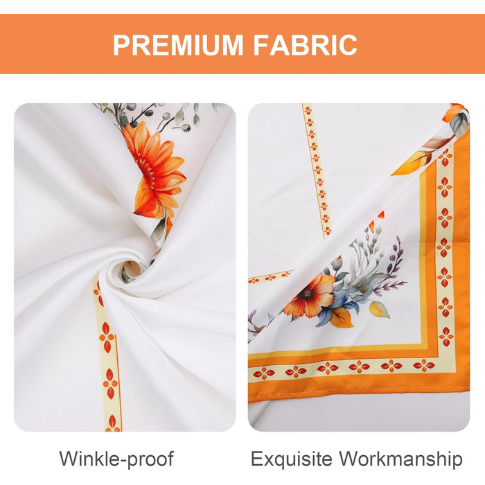 Скатертина Arquiel Прямокутна, Фестиваль врожаю Осінній урожай Акварельна квіткова скатертина для вечірки пікніка Осінній декор ве