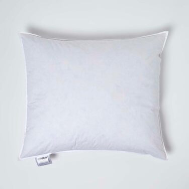 Комплект із 2 пір&39яних подушок Homescapes 60x70 см, подушки з качиного пера, подушки для сну з бавовняним чохлом, м&39які подушки для ліжка, які можна прати