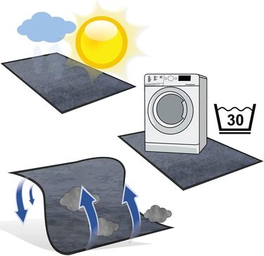 Ваш килимок GEAR Magic Dust Control - абсорбуючий килимок для підлоги, нековзний килимок для дверей, килим, який можна прати, прал