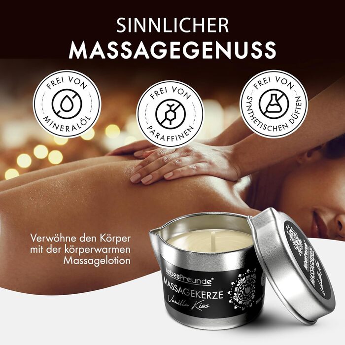 Для чуттєвих масажів з кокосовою олією та алое вера, еротична масажна свічка для пар, секс-свічка, 50 мл