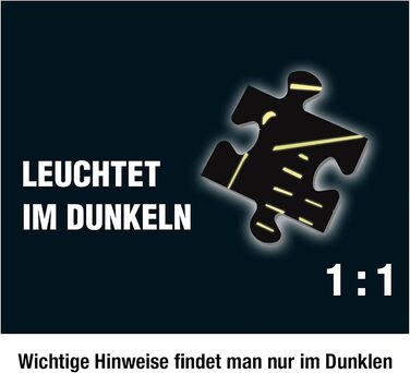 Три слідчі - Пазл Кримінал - Вілла загадок КОСМОС 697976, 300 елементів, Світиться в темряві, з УФ лампою, Читання, головоломка, р