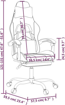 Геймерське крісло, офісне крісло, з підставкою для ніг, чорно-помаранчеве, штучна шкіра
