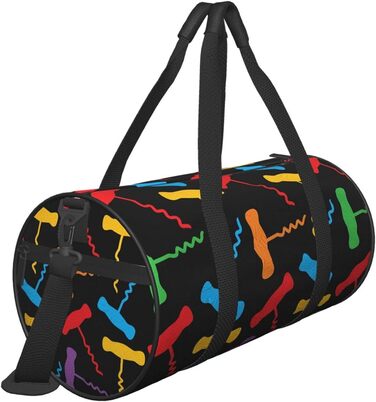Яскраві сумки-мішки для подорожей, спорту та фітнесу з безшовним малюнком, велика сумка для покупок, дорожні та вихідного дня для чоловіків та жінок