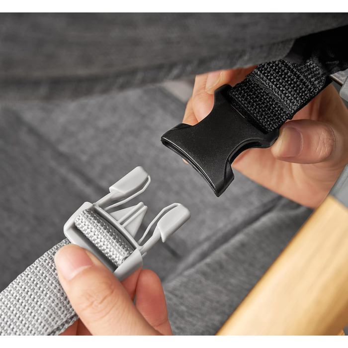 Дитяче ліжечко babyboat 3 в 1, портативне дитяче ліжечко з колесами, регульоване дорожнє ліжечко з матрацом та сумкою, сірого кольору, колиска для дітей 0-6 місяців, сірий-1