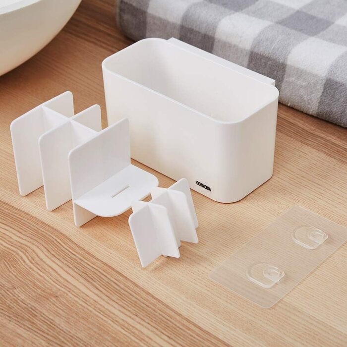 Тримач для зубних щіток настінний - настінний тримач для зубних щіток у ванній кімнаті - підставка для зубної пасти (4 відділення