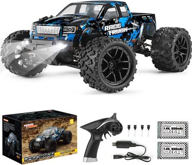 Пульт дистанційного керування автомобілем 1/18 4WD Monster Truck 36 км/год Швидка швидкість Водонепроникний 2,4 ГГц RC позашляховий електричний транспортний засіб RTR з акумулятором 7,4 В для дітей та дорослих