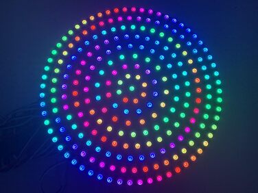 Кільце 241Leds WS2812 LED Pixel індивідуально адресоване RGB світлове кільце SMD 5050 RGB IC світлодіодні модулі світло 5 В (чорна друкована плата), 2812B LED