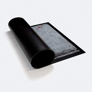 Дівчина з повітряною кулькою та метеликами, килимок у стилі Бенксі Декоративний килимок для приміщень Дизайнерський килимок для прихожих 60x40 см, 1art1