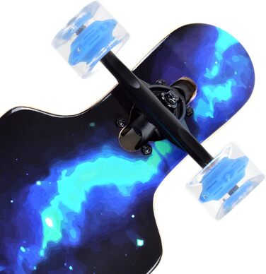 Лонгборд Apollo Galaxy Twin Tip drop-through freeride cruiser високошвидкісні ABEC-9 бамбук + fiberglass повний компліт 42" для фрірайду карвінгу трюків оригінал Німеччина 2025