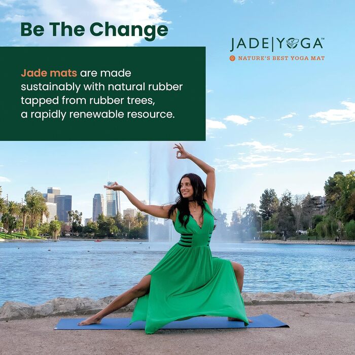 Килимок для йоги Jade Yoga Voyager, 1,6 мм оливково-зелений