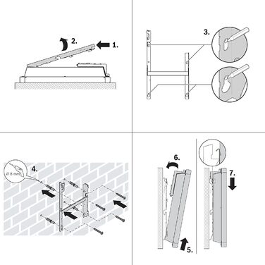 Електричний конвектор Bosch Thermotechnik Heat Convector 4000-25, площею приблизно 25 м, потужністю 2500 Вт, включаючи електронний контролер, світлодіодний дисплей, тижневу програму, 5-річну гарантію на виріб приблизно на 25 м