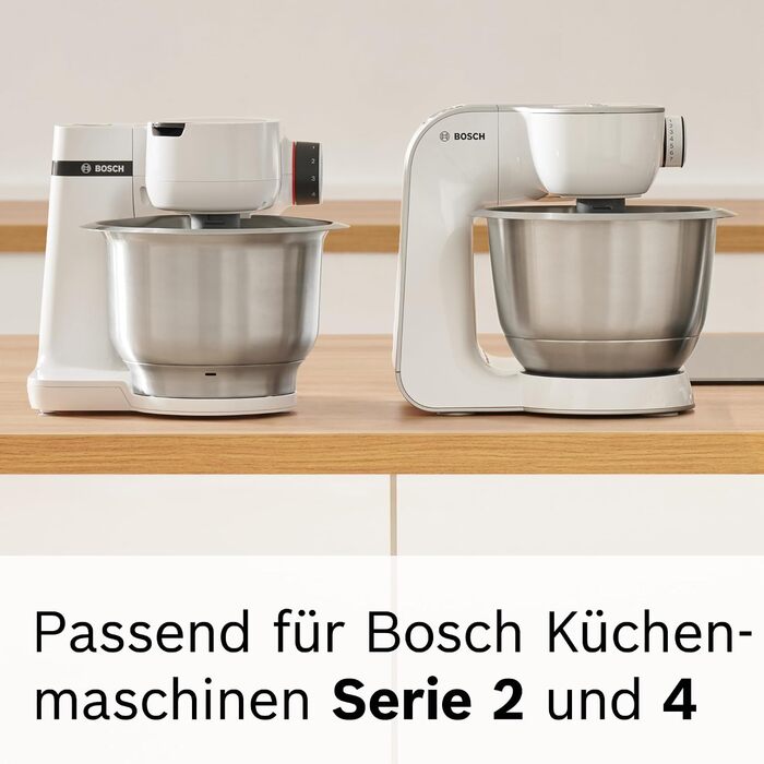 Насадка для спагеті Bosch Pastawalze MUZ5NV3 для кухонних комбайнів Series 2 та 4, нержавіюча сталь, товщина 1,6 мм