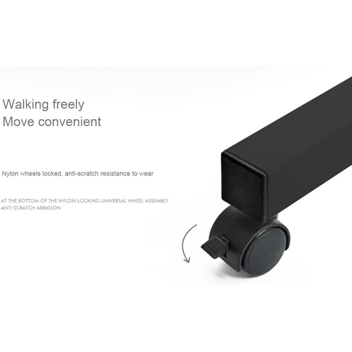 Стіл/підставка для ноутбука sogesfurniture з регульованою висотою, мобільний бічний столик/столик для догляду за ліжком та диваном, 60 x 40 x 71-90 см, чорний 051-60BK-BH 60*40 см чорний