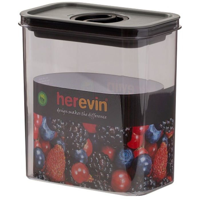 Контейнер HEREVIN Canister-Vacuum Lid-White-Black 1.8 л (161184-000) (7077944)
