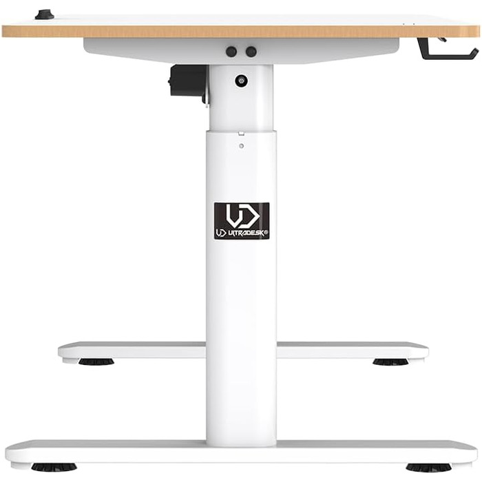 Дитячий письмовий стіл Pulsar, регульована висота - 120x60x55-81 см - Комп&39ютерний стіл для 2 моніторів - для дитячих кімнат, кімнат підлітків - Білий 120x60x55-81 см