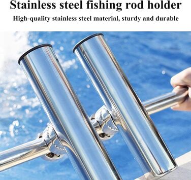 Підставка для вудок KSTE, підставки для вудок, тримачі для вудок, аксесуари для тримачів для вудок з нержавіючої сталі для рейок від 1&quot до 1-1/4&quot