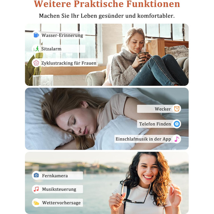 Розумний годинник Alexa для жінок та чоловіків, фітнес-годинник 1,83 дюйма з функцією телефону, водонепроникний IP68, понад 100 спортивних режимів, серцевий ритм, стрес, SpO2, сон, фітнес-трекер для Android та iOS, бежевий