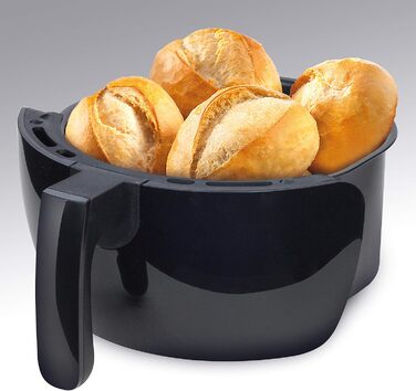 Аерофритюрниця 3 л - 3 в 1 Аерофритюрниця XL - Фритюрниця без олії - Фритюрниця з цифровим світлодіодним сенсорним екраном і 6 програмами - середня 1200 Вт